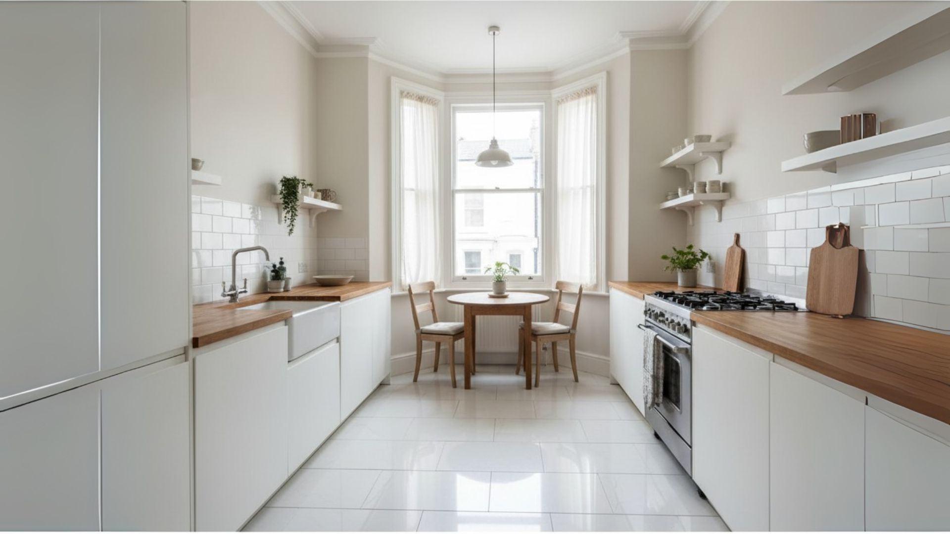White Porcelain Tiles London 1