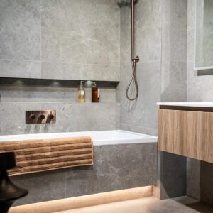 Cloudburst Natural  60x120cm Grey Concrete Effect Porcelain Tile (Copy)